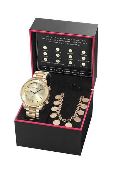 Relógio Mondaine Feminino Pulso Feixo Metal + Brinde 32149LP