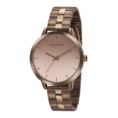 Relogio Mondaine Feminino Ref: 32109lpmvme3 Glitter Chocolate