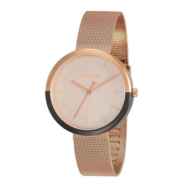 Relogio Mondaine Feminino Ref: 32120lpmvre1 Minimalista Bicolor