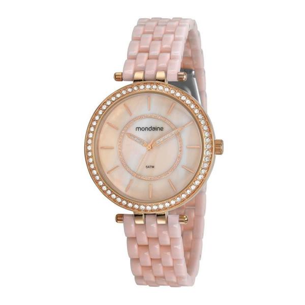 Relogio Mondaine Feminino Ref: 53664lpmvre3 Acetato Rosa