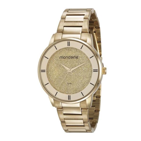 Relogio Mondaine Feminino Ref: 53682lpmkde1 Glitter Dourado