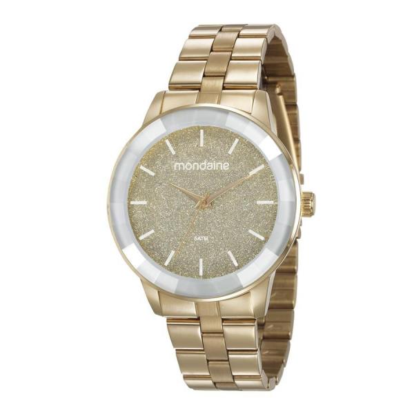 Relogio Mondaine Feminino Ref: 53710lpmvde1 Glitter Dourado