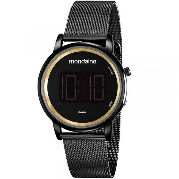 Relogio Mondaine Feminino Ref: 53787lpmvpe3 Digital Mesh Black