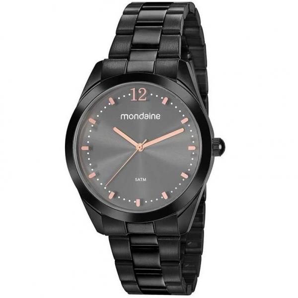 Relogio Mondaine Feminino Ref: 53812lpmvpe3 Fashion Black