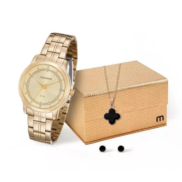 Relogio Mondaine Feminino Ref: 99066lpmvde1 + Semijóia