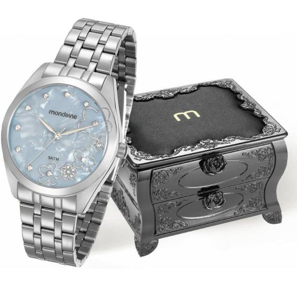 Relogio Mondaine Feminino Ref: 99164l0mvne4 Estojo Porta Joia