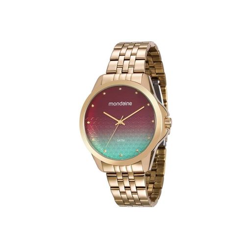 Relogio Mondaine Feminino Ref: 99162lpmvde1 Degradê Dourado