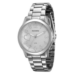 Relogio Mondaine Feminino Ref: 99127l0mvne2 Coração Prateado