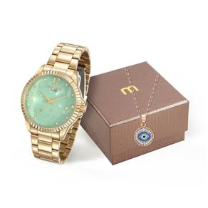 Relogio Mondaine Feminino Ref: 99128lpmkde1 Dourado + Semijóia