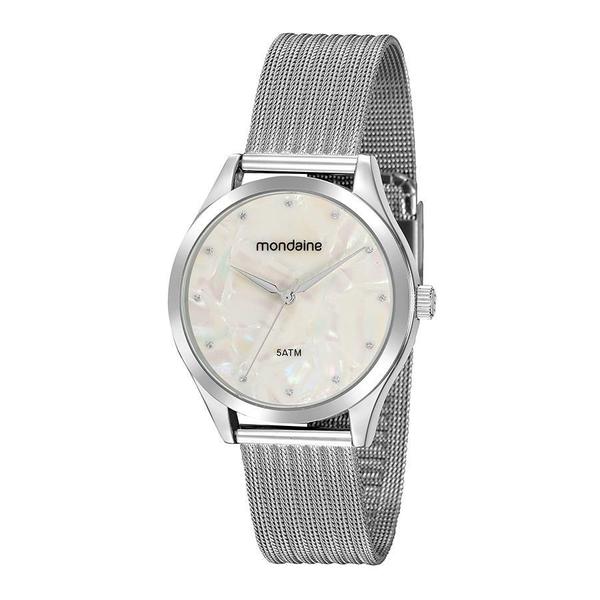 Relogio Mondaine Feminino Ref: 99459l0mvne2 Mesh Prateado