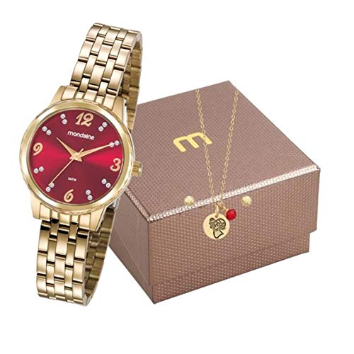 Relogio Mondaine Feminino Ref: 99358lpmkde2 + Semijóia Capricórnio