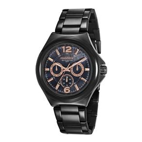 Relogio Mondaine Feminino Ref: 99366lpmvps3 Multifunção Black