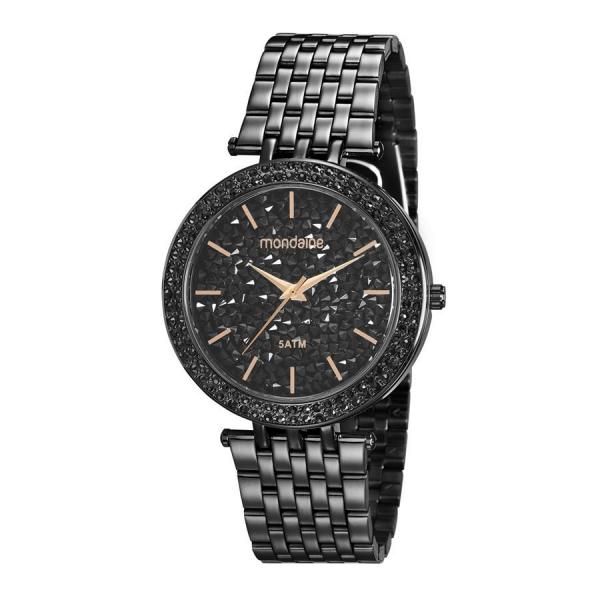 Relogio Mondaine Feminino Ref: 99387lpmvpe3 Fashion Black