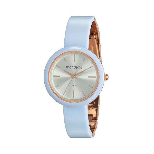 Relógio Mondaine Feminino Resina Azul Bracelete 53974LPMVRF2