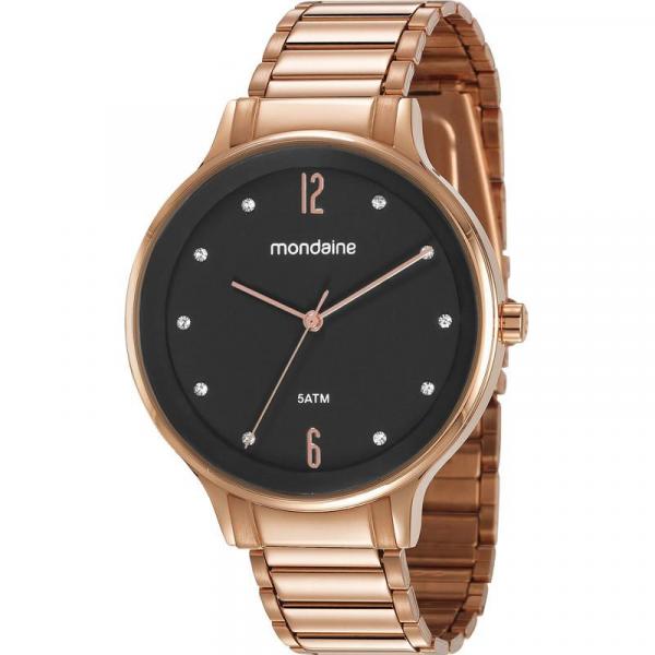 Relógio Mondaine Feminino Rosê 53626LPMVRE2 Analógico 5 Atm Cristal Mineral Tamanho Médio