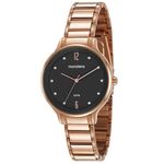 Relógio Mondaine Feminino Rosê Preto 53626lpmvre2