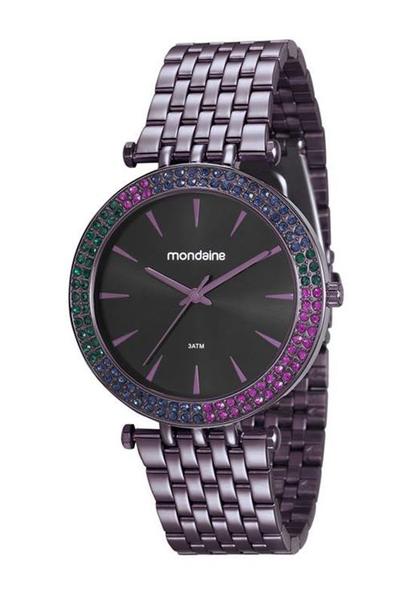 Relógio Mondaine Feminino Roxo Cristais 99095lpmvfs3