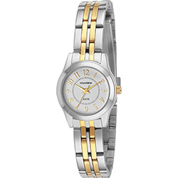 Relógio Mondaine Feminino Social - 78172LPMTBS3 - Cromado e Dourado