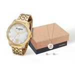 Relógio Mondaine Kit Feminino com Semijóia 76579lpmkde3k1