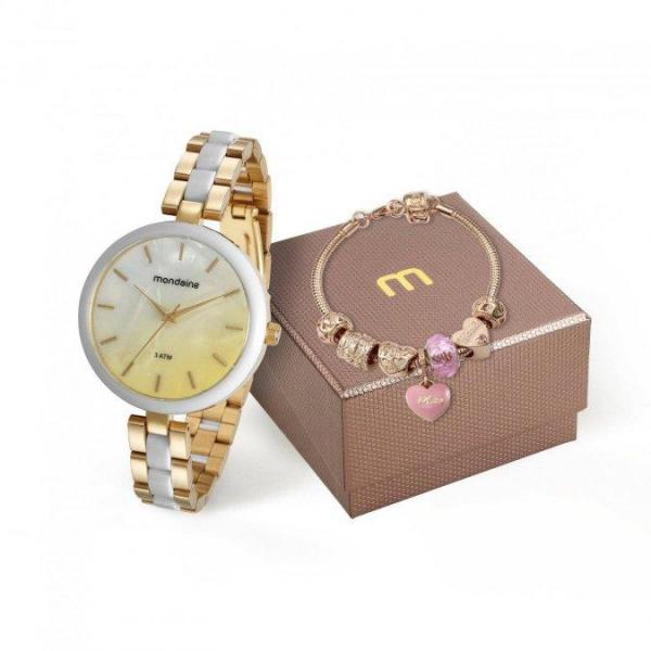 Relógio Mondaine Kit Feminino Quartz 76681lpmvde1k1