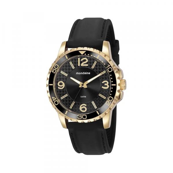 Relógio Mondaine Masc Esportivo Silicone Preto 76723gpmvdi2