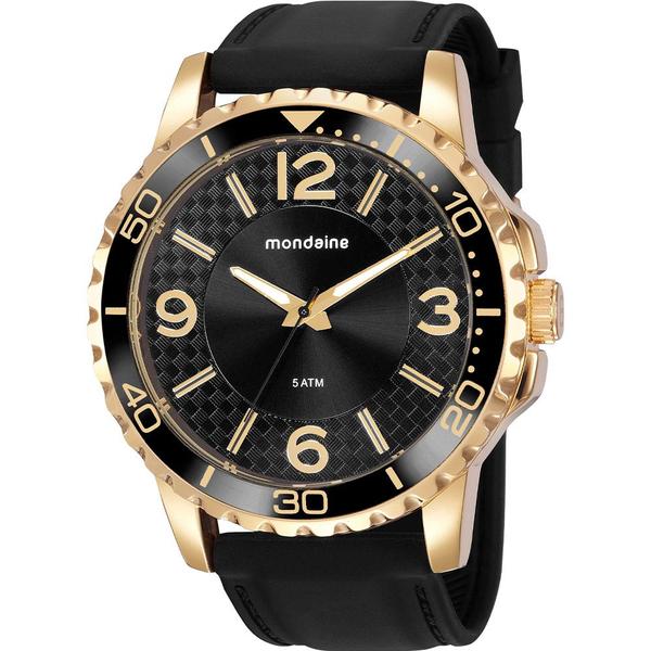 Relógio Mondaine Masc Esportivo Silicone Preto 76723gpmvdi2