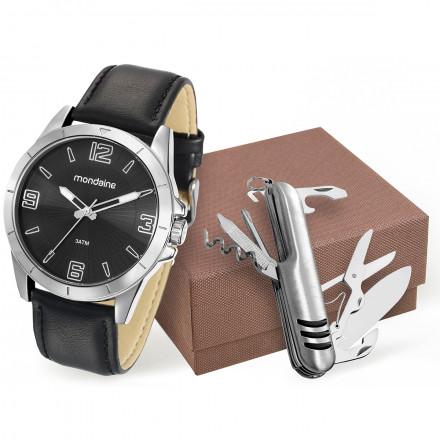 Relógio Mondaine Masculino 76668G0MVNH2K2 + Canivete