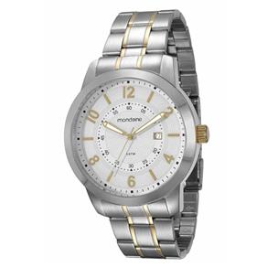 Relógio Mondaine Masculino 78435GPMBBA3. Caixa e Pulseira em Aço. Calendário. Resistente à Água - 50M.