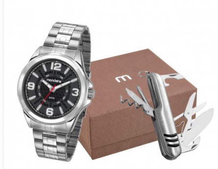 Relógio Mondaine Masculino 83419G0MVNE1KA com Canivete