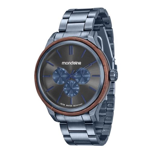 Relógio Mondaine Masculino Aço Azul 890077gpmvee1