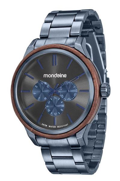 Relógio Mondaine Masculino Aço Azul 890077gpmvee1