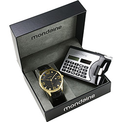 Relógio Mondaine Masculino Analógico Social 76177GPMBDH1K + Calculadora