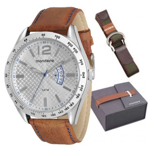 Relógio Mondaine Masculino com Cinto 76548g0mknh1k2