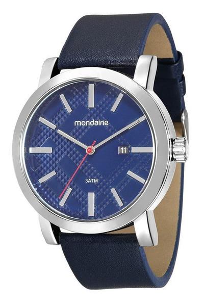 Relógio Mondaine Masculino Couro Azul 99083m0mvnh1