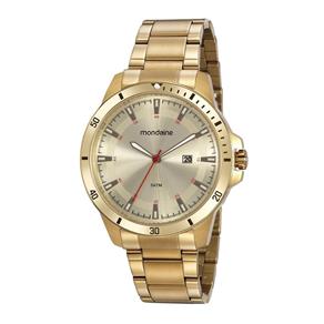 Relogio Mondaine Masculino Esportivo Dourado