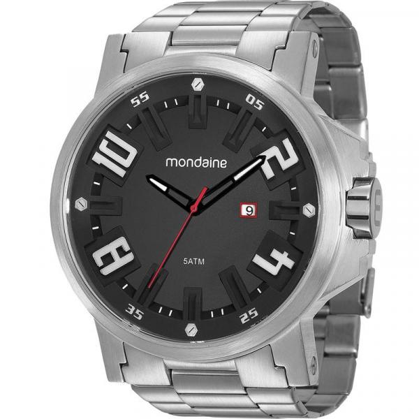 Relógio Mondaine Masculino Prata 99233G0MVNS3 Analógico 5 Atm Cristal Mineral