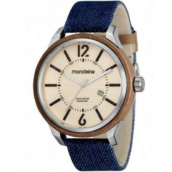 Relógio Mondaine Masculino Prata/Azul 89010g0mvnd1