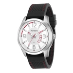 Relógio Mondaine Masculino Prata Det Vermelho 99073g0mvni1