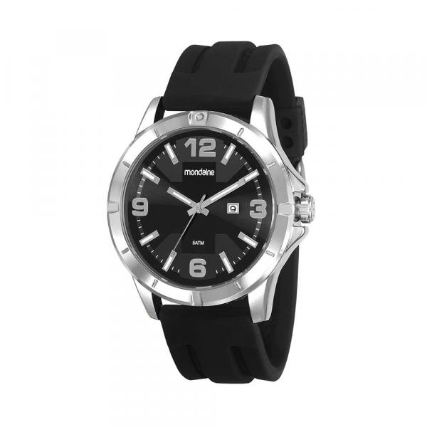 Relógio Mondaine Masculino Prata e Preto 99403G0MVNI1