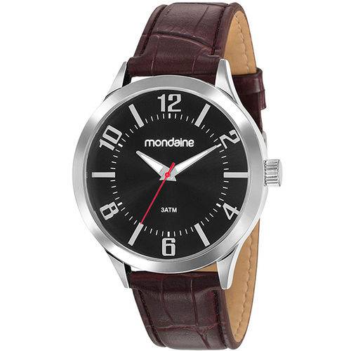 Relógio Mondaine Masculino Prata/Marrom 83409g0mvnh2