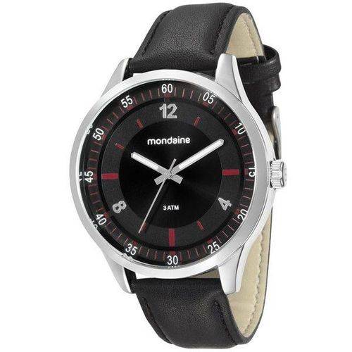 Relógio Mondaine Masculino Prata/Preto 76679g0mvnh1