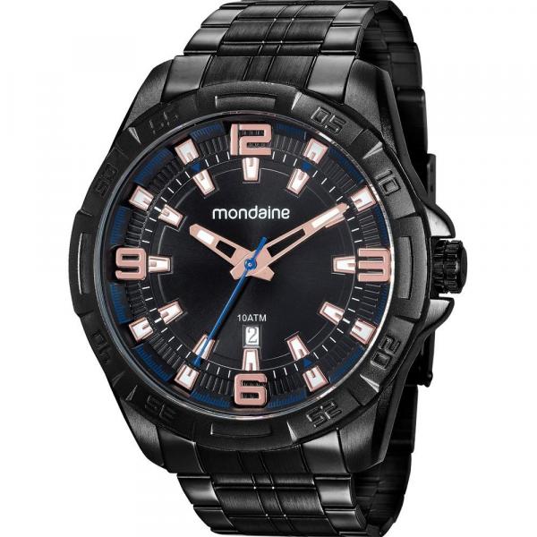 Relógio Mondaine Masculino Preto 53705GPMVPE2