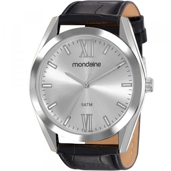 Relógio Mondaine Masculino Preto 83473G0MVNH1 Analógico 5 Atm Cristal Mineral Tamanho Médio