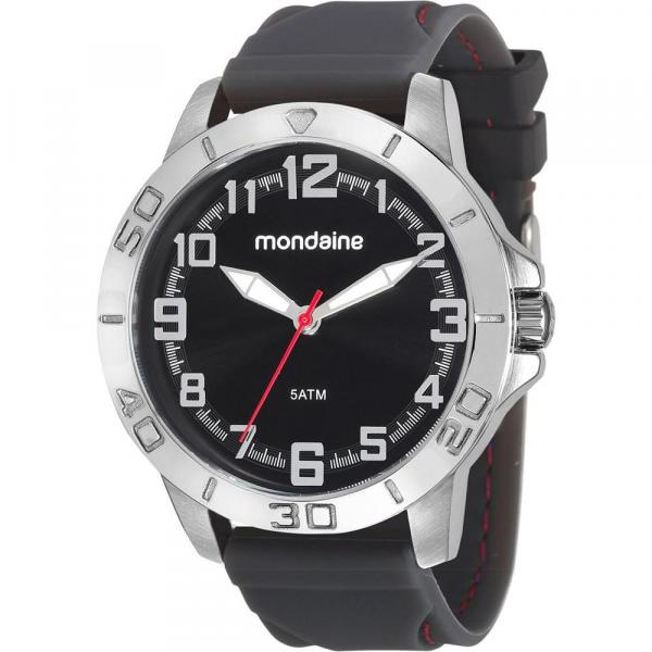 Relógio Mondaine Masculino Preto 99213G0MVNI1 Analógico 5 Atm Cristal Mineral Tamanho Médio