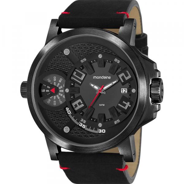 Relógio Mondaine Masculino Preto 99386GPMVPR1 Analógico 5 Atm Cristal Mineral