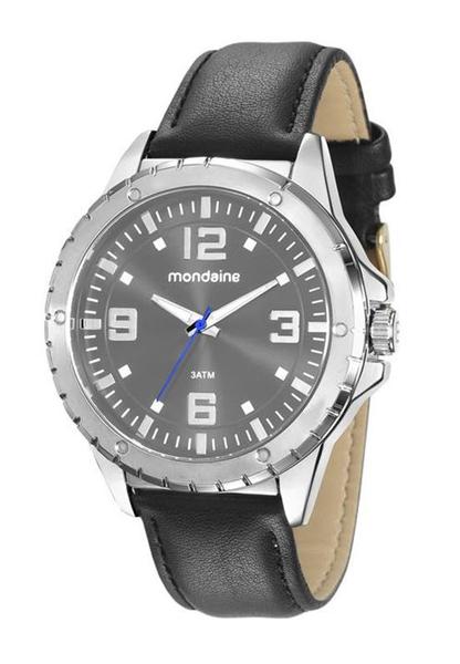 Relógio Mondaine Masculino Pulseira Couro Preto 76675g0mvnh1