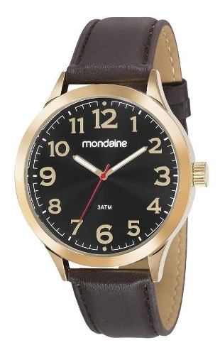 Relogio Mondaine Masculino Pulseira de Couro Social 83410gpmvdh1