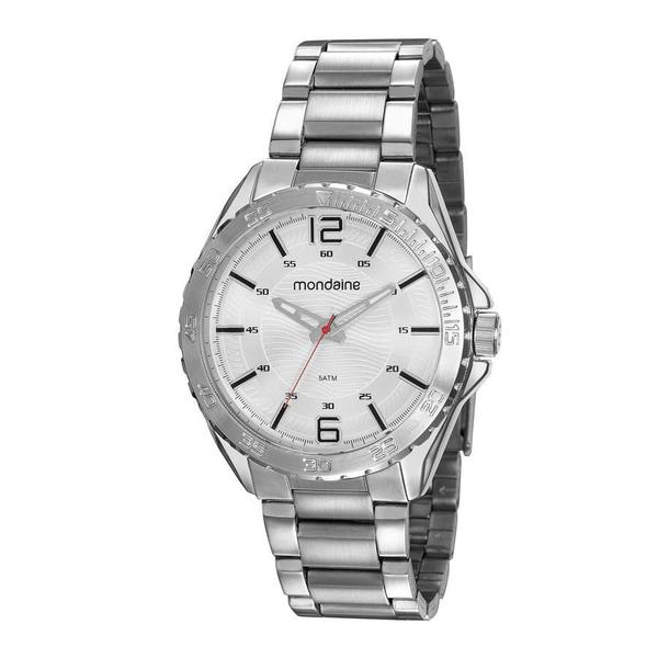 Relogio Mondaine Masculino Ref: 53827g0mvne2 Robusto Prateado