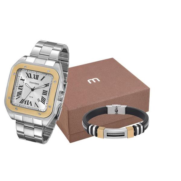 Relogio Mondaine Masculino Ref: 78624g0mvna1 Prateado + Pulseira