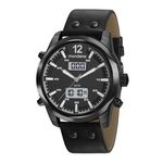 Relogio Mondaine Masculino Ref: 99228g0mvnh2 Anadigi Black Gmt